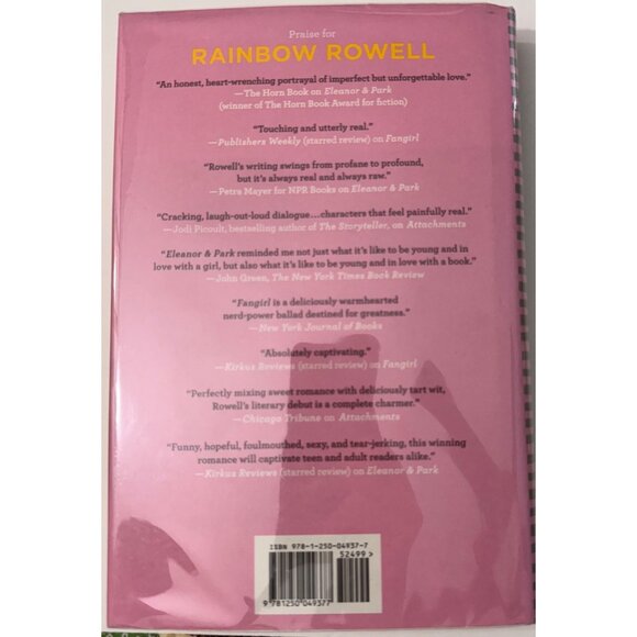 Rainbow Rowell Landline Hardcover Signed 1st Ed 2014 Hardcover DJ Humor - Picture 10 of 14